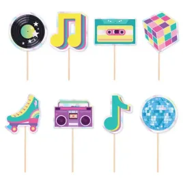 toppery-na-piku-kolorowe-imprezowe-disco-boogie-night-retro-11cm-8szt