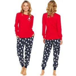 doctor-nap-pm-5262-red-xl-czerwony-dlugi-rekawy-i-spodnie-nocna-pizama