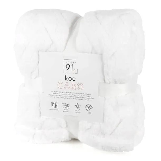 koc-d91-caro-70-x-160-cm-bialy-kolor-bialy