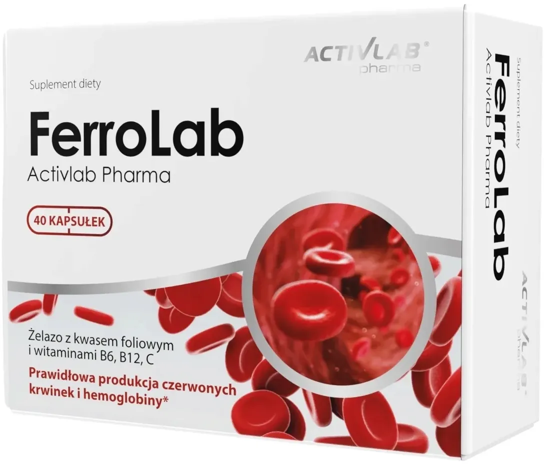 activlab-ferrolab-zelazo-witamina-b6-witamina-c-witamina-b12-40-kapsulek