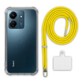 etui-do-xiaomi-redmi-13c-antishock-zolty-sznurek-smycz-pancerne-iron-case