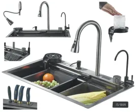 zlewozmywak-zlew-wyswietlacz-termostat-wodospad-stal-czarny