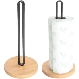 stojak-kuchenny-na-papier-recznik-papierowy-drewno-bambusowe-czarny-metal