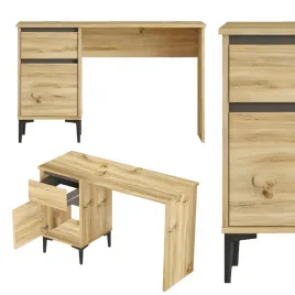 biurko-mlodziezowe-szkolne-nowoczesne-z-szafka-szuflada-aristo-kolor-debowy