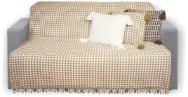 narzuta-na-fotel-70x160-pepitka-bezowa-bawelna