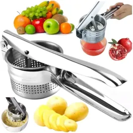 Zdjęcie produktu PRASKA WYCISKARKA DO ZIEMNIAKÓW WARZYW CIASTA STAL NIERDZEWNA PRASA STALOWA