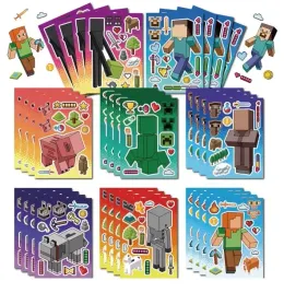 wyklejanka-manualna-dla-dzieci-minecraft-naklejka-naklejki-16-szt