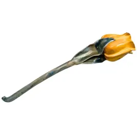 polskie-rekodzielo-recznie-wykonany-ceramiczny-kwiat-34-cm-zolty-tulipan