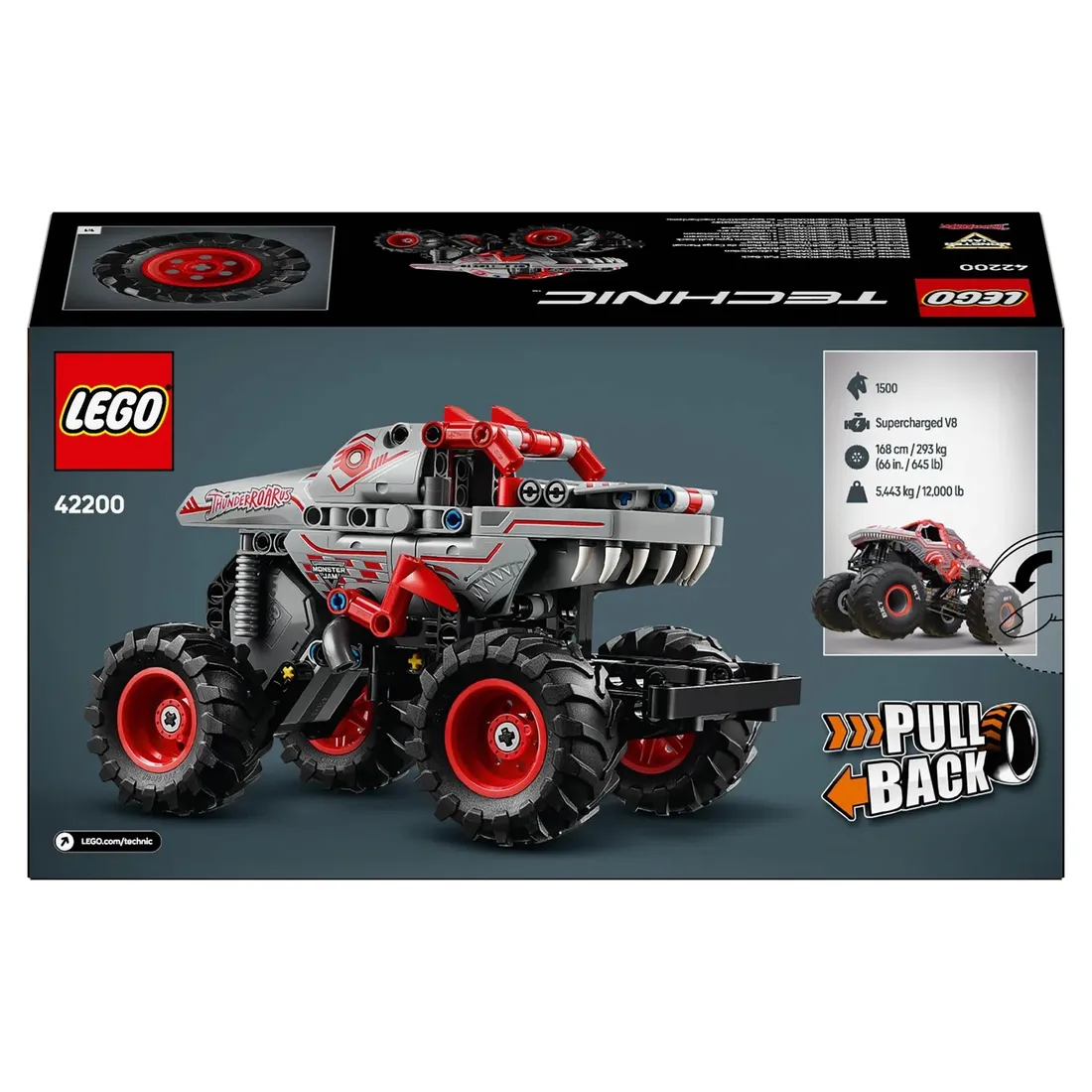 klocki-lego-technic-samochod-monster-jam-thunderroarus-naped-pull-back-auto-stan-nowy