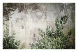 fototapeta-liscie-pnacza-mur-cement-struktura-betonu-na-wymiar-premium