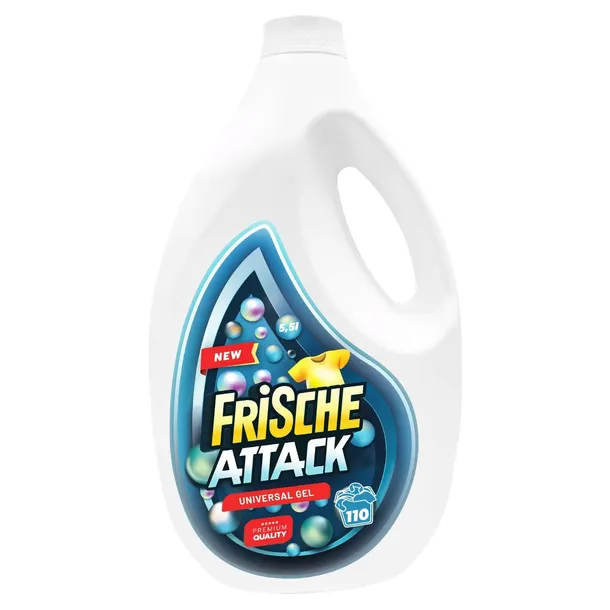 FRISCHE ATTACK UNIVERSAL Płyn Żel do Prania Uniwersalny 5,5L 110 Prań