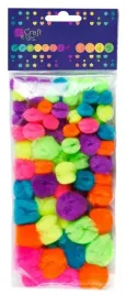 pompony-dekoracyjne-ozodbne-akrylowe-mix-neon-78-sztuk