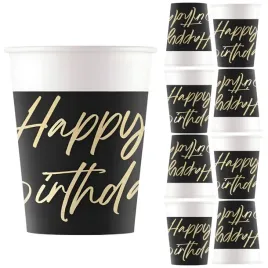 kubki-kubeczki-papierowe-czarno-zlote-happy-birthday-urodziny-200ml-8szt