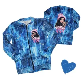 bluza-rozpinana-dziewczeca-welur-laleczka-jeans-otulajaca-110-4-5-lat