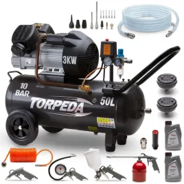 kompresor-olejowy-50l-sprezarka-dwutlokowa-3kw-10-bar-torpeda-zestaw-20w1