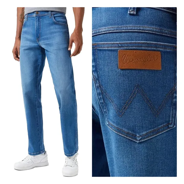 WRANGLER Texas Spodnie Męskie Jeans Proste Klasyczne Jeansy 32/30