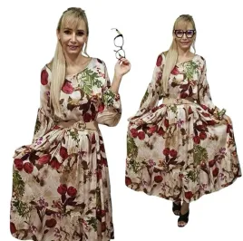 dluga-sukienka-jedwab-kwiaty-falbana-luzna-wyjatkowa-bezowa-46-48-3xl
