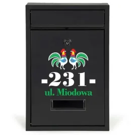 czarna-skrzynka-pocztowa-nr-domu-ulica-ludowe-wzory-personalizowany-wzor