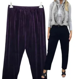 sliwka-spodnie-dresowe-welur-50-52-polskie-prosta-nogawka-bezuciskowe-3xl
