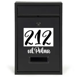 skrzynka-adresowa-a4-czarna-personalizowany-ulica-na-ogrodzenie-mix-wzorow