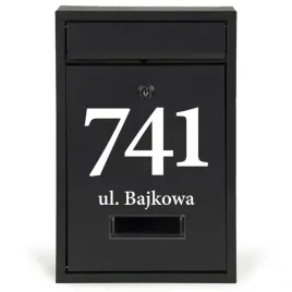 skrzynka-adresowa-na-listy-a4-czarna-personalizowany-ulica-na-ogrodzenie-wz