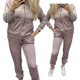 dres-damski-welurowy-54-56-7xl-rozpinany-brudny-roz-wygodny-otulajacy-hi