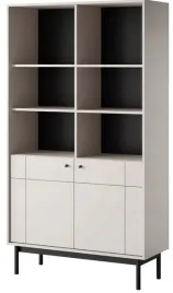 regal-wysoki-tokyo-185-cm-kaszmir-z-polkami-i-drzwiami-styl-japandi