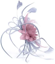 fascynator-andrea-szary-or-z-piorami-i-kwiatem-cz19591