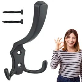 wieszak-na-ubrania-scienny-metalowy-czarny-potrojny-duzy-loft-wkrety-zestaw