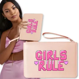 torebka-kopertowka-rozowa-telefon-girls-rule-wzory