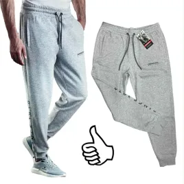 spodnie-dresowe-donnay-l-szare-sportowe-joggery-kieszenie-40-42-wygodne