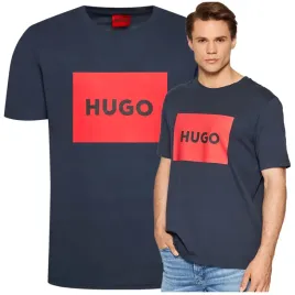 hugo-boss-t-shirt-koszulka-meska-bawelniana-granatowa-nadruk-napis-r-m