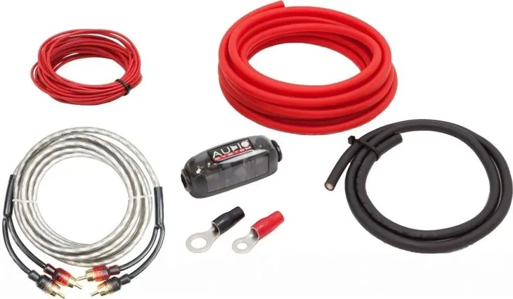 Audio System 20mm2 - ZESTAW Kabli ZASILAJĄCYCH do WZMACNIACZA 20mm2 OFC RCA