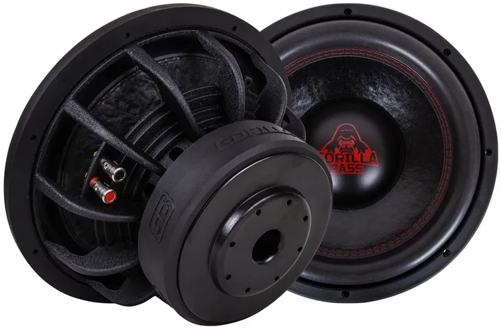 Subwoofer Samochodowy 30cm 12 cali 1200W RMS 2x2 Ohm KICX Gorilla Bass E12