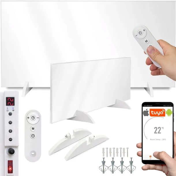 GRZEJNIK NA PODCZERWIEŃ IR PROMIENNIK 770W WIFI PILOT APLIKACJA TUYA 24m XL