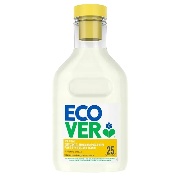 PŁYN DO PŁUKANIA TKANIN ECOVER 750ML GARDENIA WANILIA ZMIĘKCZAJĄCY UBRANIA