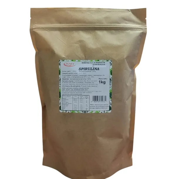 SPIRULINA PROSZEK 1 KG W PROSZKU NAJLEPSZE ALGI MORSKIE