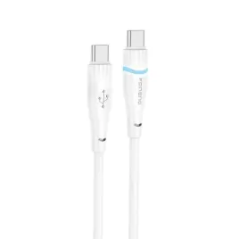 foneng-kabel-x101-usb-c-usb-c-pd-60w-1-2m-bialy