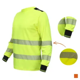 oddychajaca-odblaskowa-koszulka-z-dlugim-rekawem-bosafety-fb-s271g-hi-vis