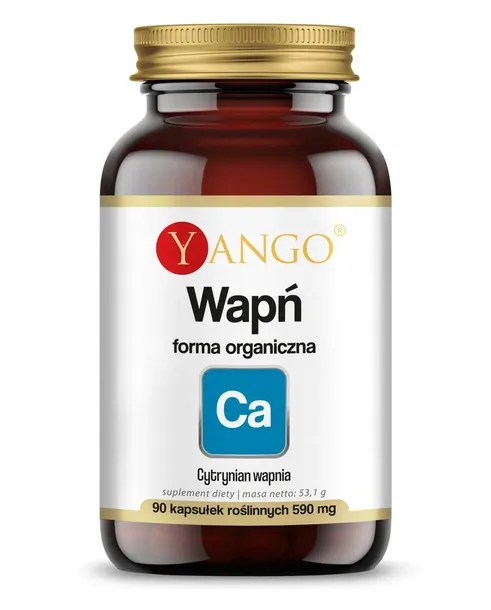 Wapń cytrynian wapnia 90 kapsułek Yango Zdrowe Kości i Zęby