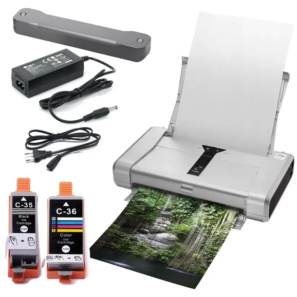 Przenośna drukarka mobilna Canon IP100 na baterie AKUMULATOR NOWA GŁOWICA
