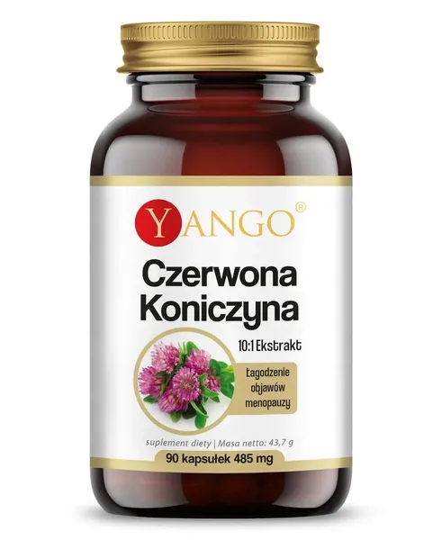 Czerwona koniczyna ekstrakt - Adaptogen dla Kobiet - Yango - 90 kapsułek