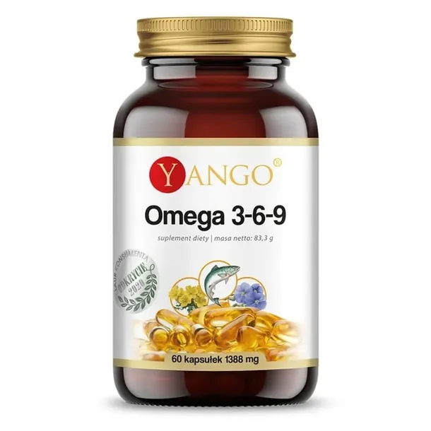 Omega 3-6-9 - Yango - 60 kapsułek - Nienasycone Kwasy Tłuszczowe
