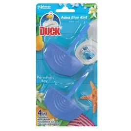 podwojna-zawieszka-do-toalety-duck-aqua-paradise-bay-4w1-kostki-do-wc-2x36g