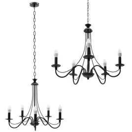 lampa-sufitowa-wiszaca-rustykalna-czarna-5-swiec