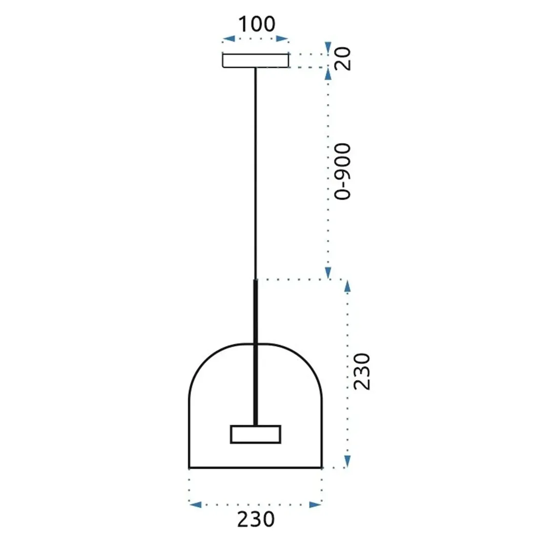 lampa-wiszaca-toolight-amber-app613-1cp-led