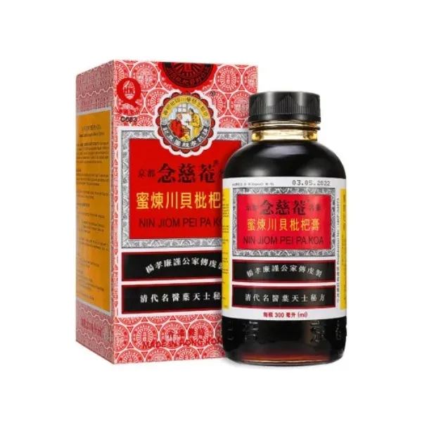 NCN Nin Jiom Pei Pa Koa Syrop ziołowy 300ml na gardło katar kaszel