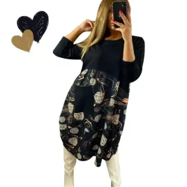 sukienka-dresowa-ozdobnym-dolem-dlugi-rekaw-kieszen-geometry-48-50-4xl-5xl