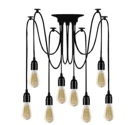 lampa-sufitowa-wiszaca-zyrandol-pajak-8-e27-led