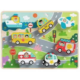 drewniane-puzzle-grube-3d-montessori-pojazdy-sorter-klocki-dopasuj-ksztalt